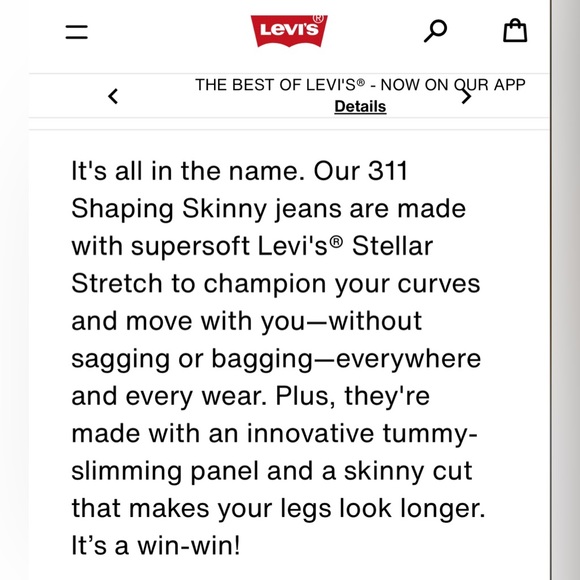 Levi’s 311 skinny jeans - Picture 10 of 12